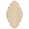 Unfinished Pine French provincial Style Plaque, Small, 5-Pack